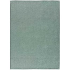 Tapis descente de lit uni lavable vert, 60x120 cm