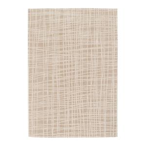 Tapis design a effet relief marron 120x170