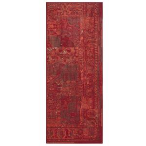 Tapis design à poils courts rouge 80x150cm