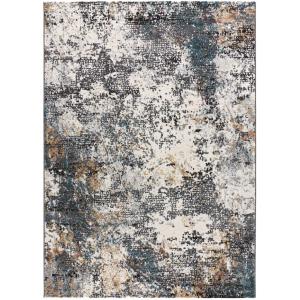 Tapis design abstrait gris, 160x230 cm