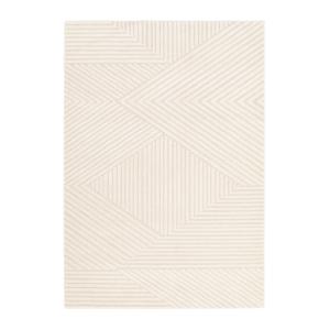 Tapis design avec effet relief beige 120x170