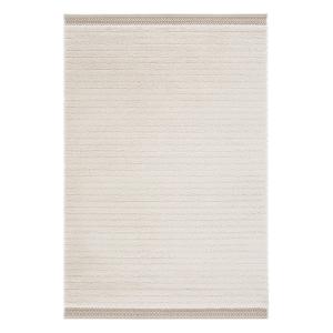 Tapis design avec effet relief beige 200x290