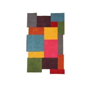 Tapis Design déstructuré 100% laine Multicolore 200 x 290