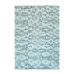 Tapis design en coton bleu ciel 120x170 cm