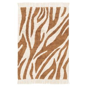 Tapis design en coton de haute qualité marron 160 x 230