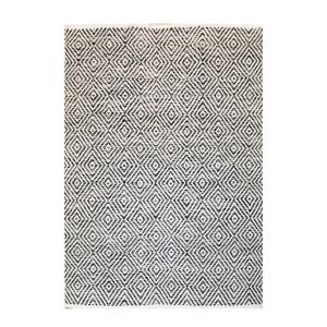 Tapis design en coton gris anthracite 120x170 cm