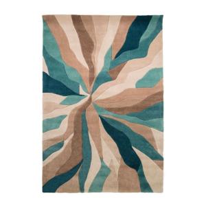 Tapis  design en polyester bleu 120x170