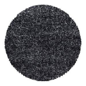 Tapis  design en polypropylène anthracite Ø 120