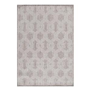 Tapis  design en polypropylène gris 200x290