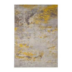 Tapis  design en polypropylène jaune 120x170