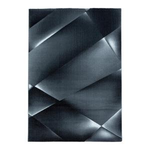 Tapis  design en polypropylène noir 140x200
