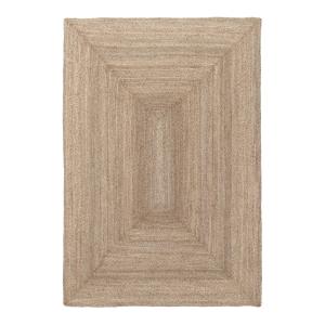 Tapis design fait main en jute marron 120x170