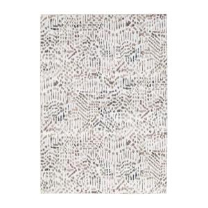 Tapis design finition couture anglaise gris 200 x 290