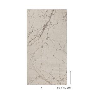 Tapis design inspiration nature à relief tons de beige 80x1…