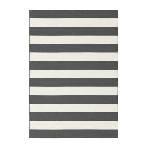 Tapis design intérieur extérieur noir 120x170