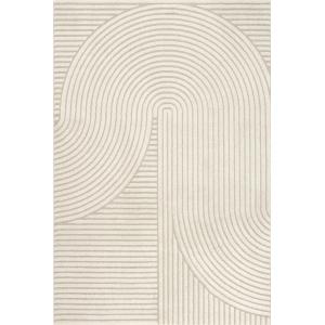 Tapis design Panglao moderne, densité élevée, beige, 80 x 1…