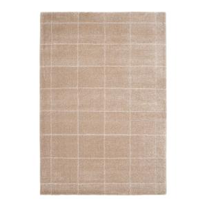 Tapis design ultra doux en fibres recyclées marron 120x170