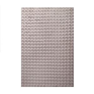 Tapis doux aspect bulles beige 80x150