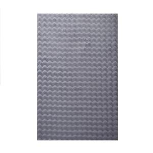 Tapis doux aspect bulles gris clair 140x200