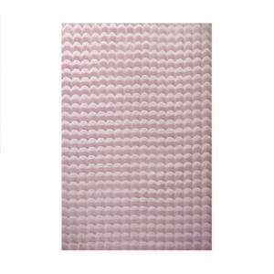 Tapis doux aspect bulles rose 80x250