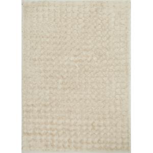 Tapis doux beige, motif arc - 200x290