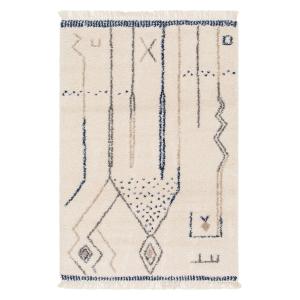 Tapis doux et design style ethnique bleu 120x170