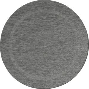 Tapis durable intérieur extérieur, anthracite, 160 cm rond