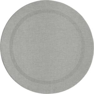 Tapis durable intérieur extérieur, gris, 160 cm rond