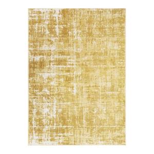 Tapis eff patiné vintage jaune 120x170