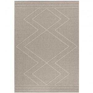 Tapis effet jute naturel à relief berbère beige 120x170cm