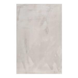 Tapis effet peau de lapin doux tufté gris pour salon, chamb…