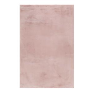 Tapis effet peau de lapin doux tufté rose pour salon, chamb…