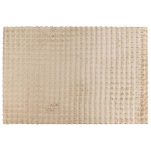 Tapis en 100% polyester beige 120 x 170 cm