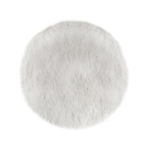 Tapis en blanc 90x90cm