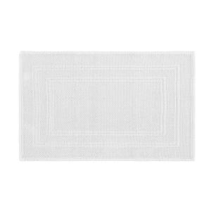 Tapis en coton antidérapant 1350 g/m²  blanc 50x80 cm