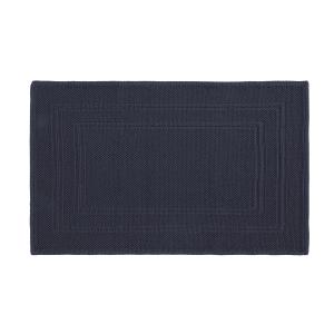 Tapis en coton antidérapant 1350 g/m²  bleu nuit 50x80 cm