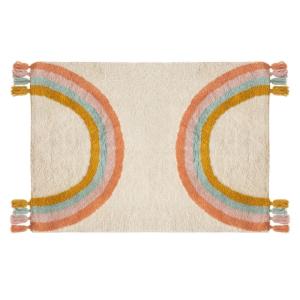 Tapis en coton beige 100x150cm