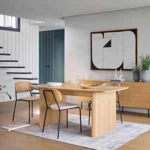 Tapis en coton chenillé et en laine 200 x 300 cm