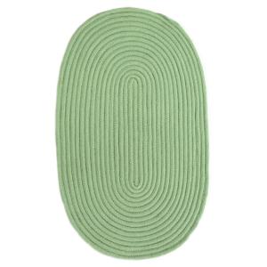 Tapis en coton effet cordage vert basilic 50x80