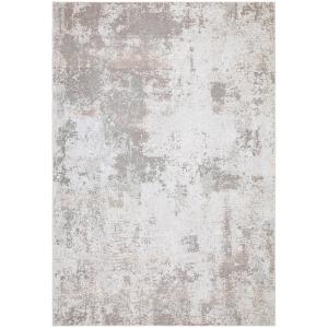 Tapis en coton et en laine gris 170 x 240 cm