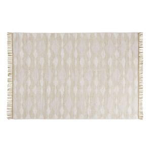 Tapis en coton et jute écrus et beiges 140x200
