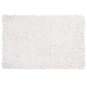 Tapis en coton et polyester recyclé à bouclettes blanches 6…