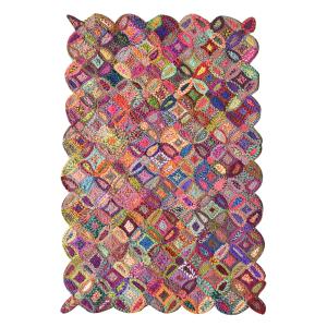 Tapis  en coton multicolore 120 x 180