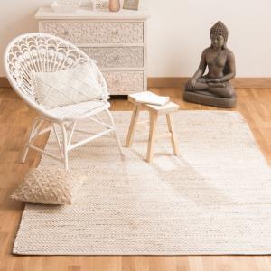 Tapis en coton recyclé et jute tissés 160x230