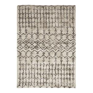Tapis en coton recyclé motifs berbères écru naturel 120x170…