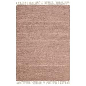 Tapis en coton recyclé tissé à la main rose 160 x 200