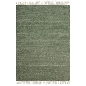Tapis en coton recyclé tissé à la main vert 120 x 170