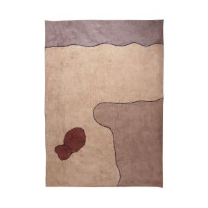 Tapis en coton rose 160x230cm