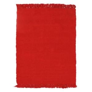 Tapis en coton rouge 120x170