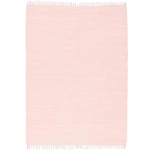 Tapis en coton uni rose 70x250 cm